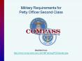 Military Requirements for Petty Officer Second Class PowerPoint PPT Presentation