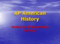 AP American History PowerPoint PPT Presentation
