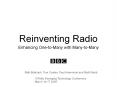 Reinventing Radio PowerPoint PPT Presentation