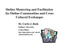 Online Mentoring and Facilitation for Online Communities and Cross Cultural Exchanges PowerPoint PPT Presentation