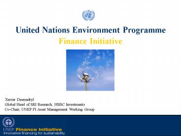 United Nations Environment Programme
