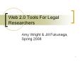 Web 2.0 Tools For Legal Researchers PowerPoint PPT Presentation