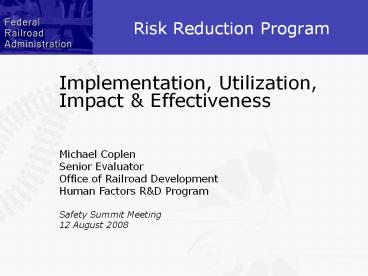 Texas Risk Reduction Program Risk Reduction Program presentation | free to view