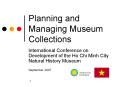 Planning and Managing Museum Collections PowerPoint PPT Presentation