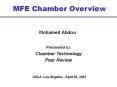 MFE Chamber Overview PowerPoint PPT Presentation