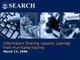 Information Sharing Lessons Learned from Hurricane Katrina PowerPoint PPT Presentation