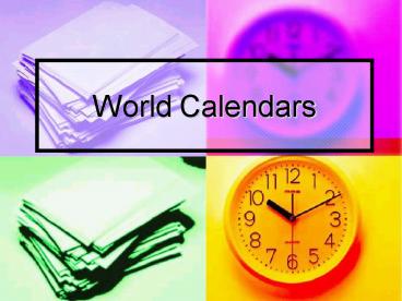 World Calendars