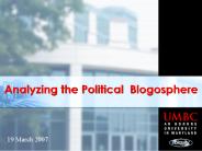Analyzing the Political Blogosphere
