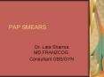 PAP SMEARS PowerPoint PPT Presentation