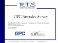 GPC Attendee Survey PowerPoint PPT Presentation