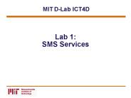 Lab 1: SMS Services