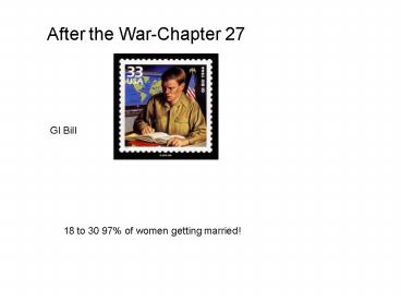 After the WarChapter 27