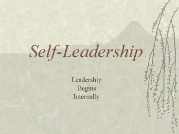 SelfLeadership