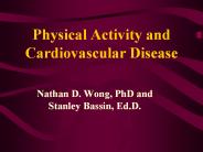 Physical Activity and Cardiovascular Disease