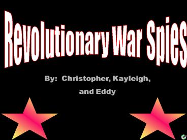 Revolutionary War Spies