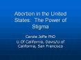 Abortion in the United States: The Power of Stigma PowerPoint PPT Presentation