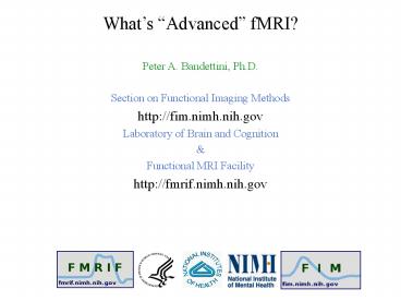 Peter A. Bandettini, Ph.D.