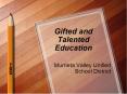 Gifted and Talented Education PowerPoint PPT Presentation