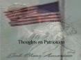 Thoughts on Patriotism PowerPoint PPT Presentation