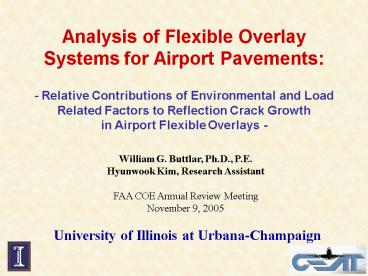 Analysis of Flexible Overlay Systems for Airport Pavements: