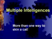 Multiple Intelligences