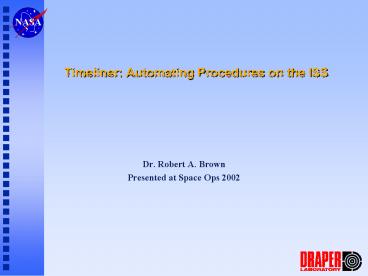 Timeliner: Automating Procedures on the ISS