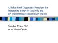 A Behavioral Diagnostic Paradigm for Integrating Behavior Analytic and Psychopharmacological Interve PowerPoint PPT Presentation