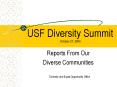 USF Diversity Summit October 27, 2004 PowerPoint PPT Presentation