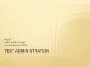Test Administration