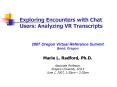 Exploring Encounters with Chat Users: Analyzing V PowerPoint PPT Presentation