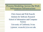 Process Modeling Across the Web Information Infrastructure