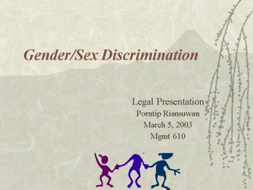 GenderSex Discrimination