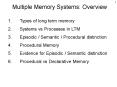 Multiple Memory Systems: Overview PowerPoint PPT Presentation