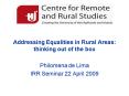 Addressing Equalities in Rural Areas: thinking out of the box PowerPoint PPT Presentation