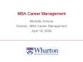 MBA Career Management PowerPoint PPT Presentation