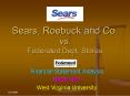 Sears, Roebuck and Co. vs. Federated Dept. Stores PowerPoint PPT Presentation