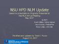 NSU HPD NLM Update based on presentations Originally Presented at the MLA Annual Meeting May 2007 PowerPoint PPT Presentation