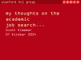 my thoughts on the academic job search... PowerPoint PPT Presentation