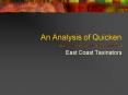 An Analysis of Quicken PowerPoint PPT Presentation
