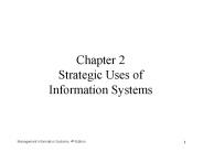 Chapter 2 Strategic Uses of Information Systems