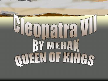 Cleopatra VII