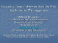 Increasing Trust in Answers from the Web: the Inference Web Approach PowerPoint PPT Presentation