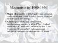 Modernism (c. 1900-1950) PowerPoint PPT Presentation