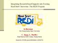 Head Start REDI Researchbased, Developmentally Informed PowerPoint PPT Presentation