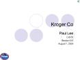 Kroger Co PowerPoint PPT Presentation