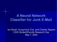 A Neural Network Classifier for Junk E-Mail