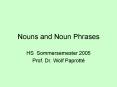 Nouns and Noun Phrases PowerPoint PPT Presentation