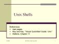 Unix Shells PowerPoint PPT Presentation