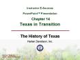 Instructor ESources PowerPoint Presentation Chapter 14 Texas in Transition PowerPoint PPT Presentation