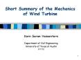 Short Summary of the Mechanics of Wind Turbine PowerPoint PPT Presentation